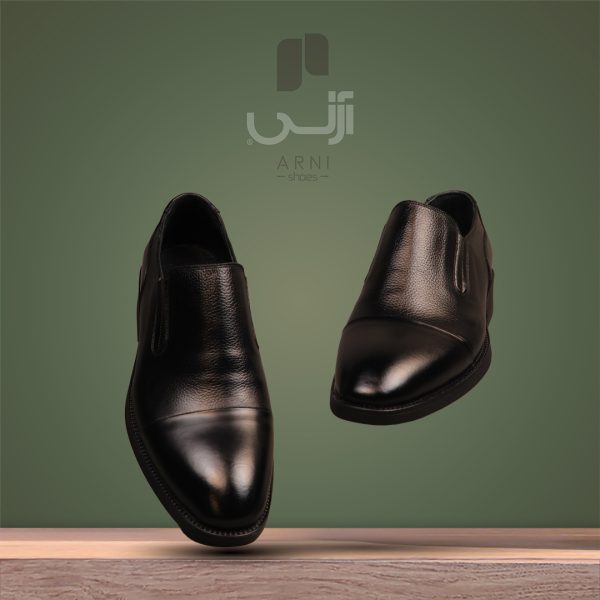 کفش چرم مجلسی مردانه آرنی مدل 385