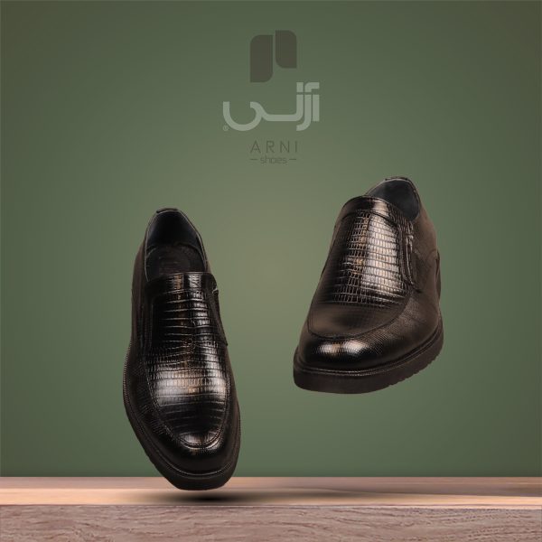 کفش چرم مجلسی مردانه آرنی مدل 393