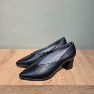 کفش چرم مجلسی پاشنه بلند زنانه مدل F58