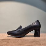 کفش چرم مجلسی پاشنه بلند زنانه مدل F60