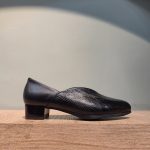 کفش چرم مجلسی پاشنه بلند زنانه مدل F62