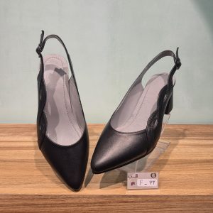 کفش چرم مجلسی پاشنه بلند زنانه مدل F72