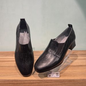 کفش چرم مجلسی پاشنه بلند زنانه مدل F73