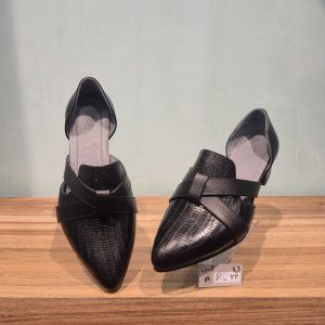 کفش چرم مجلسی پاشنه بلند زنانه مدل F74