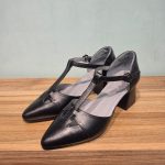 کفش چرم مجلسی پاشنه بلند زنانه مدل F75